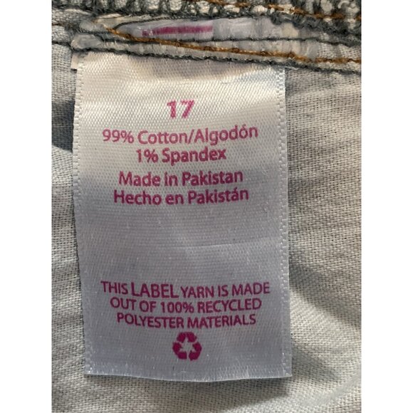 No Boundaries Womens Mid-Rise Distressed Denim Jeans Size 17 - Picture 10 of 11